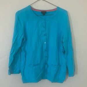 Talbots Light Blue Cardigan